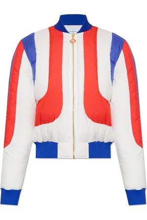 Casablanca Bomber Jackets, female, , M, Quilted Bomber Jacket with Ribbed Trims