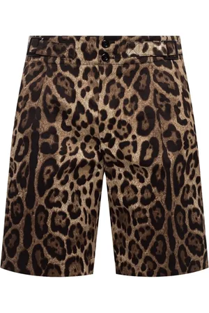 Dolce & Gabbana Leopard Print Bermuda Shorts Men