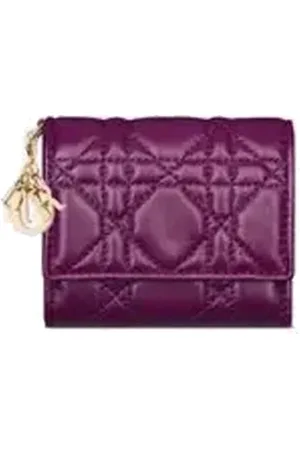 Dior Wallets & Cardholders, female, , ONE SIZE, Lotus Wallet with Charm and Stitching