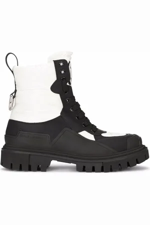 Dolce & Gabbana Trekking Boots Leather Insole Rubber Sole