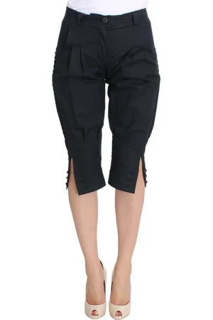 ERMANNO SCERVINO Long Shorts, female, , 2XS, Chic Blue Cotton Casual Trousers
