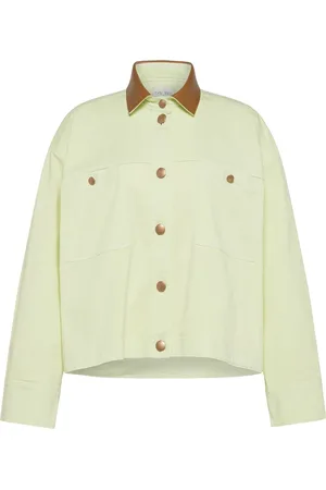 FORTE FORTE Denim Jackets, female, , M, Cotton Jacket with Metal Buttons