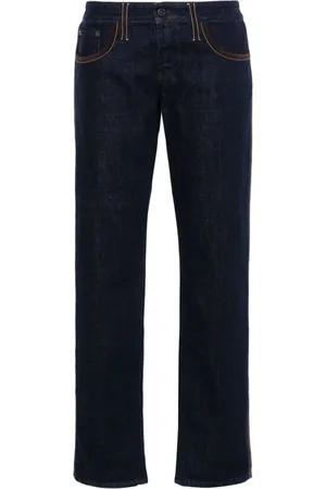Miu Miu Straight Jeans, female, , W26, Piped-Trim Denim Jeans