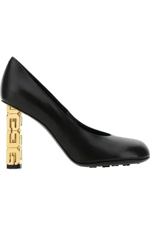 Givenchy Logo Heel Leather Pumps