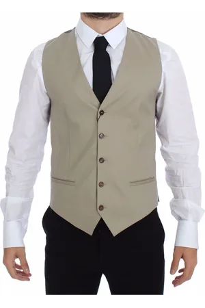 Dolce & Gabbana Suit Vests, male, , XS, Cotton Dress Vest Blazer Jacket