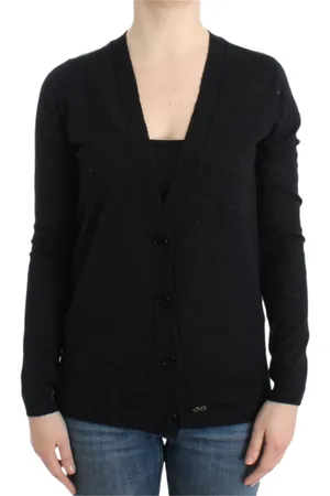 Costume National Cardigans, female, , S, Elegant Lightweight Knit Cardigan with Deep V-Neck