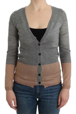 Costume National Cardigans, female, , 2XS, Elegant Grey Knit Jacket