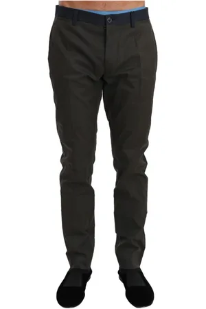 Dolce & Gabbana Slim Fit Striped Casual Trousers