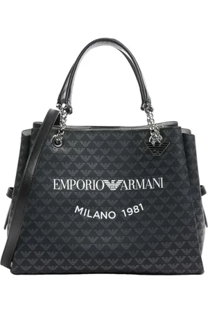 Giorgio Armani Shoulder Bags, female, , ONE SIZE, Grey Synthetic Shopping Bag