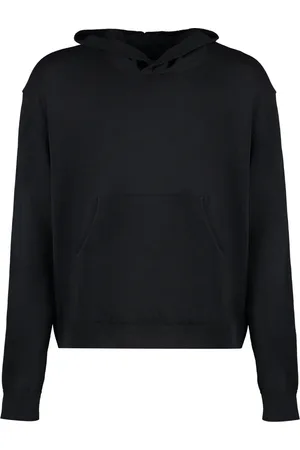 OUR LEGACY Ribbed Knitted Hoodie Cotton Blend