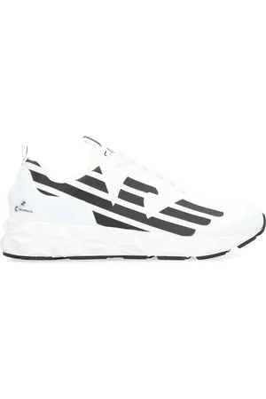EA7 Sneakers, male, , 4 UK, Contrasting Color Print Low-Top Trainers