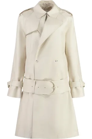 Burberry Trench Coats, female, , XS, Silk Blend Trench Coat