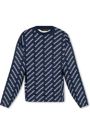 Balenciaga Round-neck Knitwear, male, , L, Jumper with logo