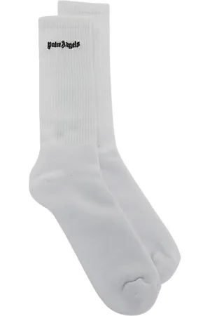 Palm Angels Socks, male, , L, Logo Embroidered Socks
