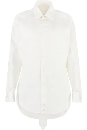 Maison Margiela Cotton Shirt with Asymmetric Hem