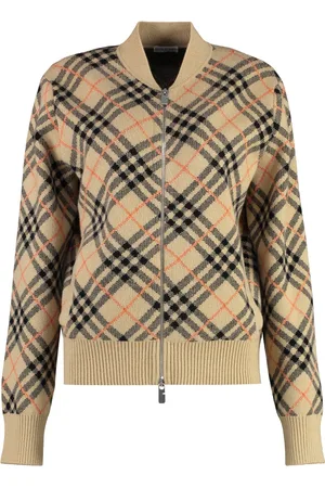 Burberry Cashmere Knitwear, female, , S, Cashmere Zip Cardigan with Pockets