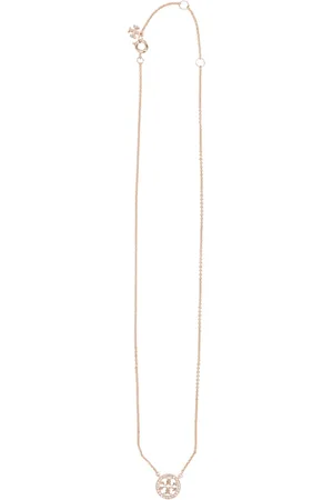 Tory Burch Necklaces, female, , ONE SIZE, Crystal Pendant Choker Necklace