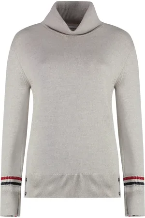 Thom Browne Turtlenecks, female, , XS, Striped Wool Turtleneck Jumper