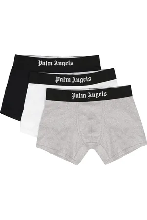 Palm Angels Bottoms, male, , S, Cotton Boxers with Logo Print