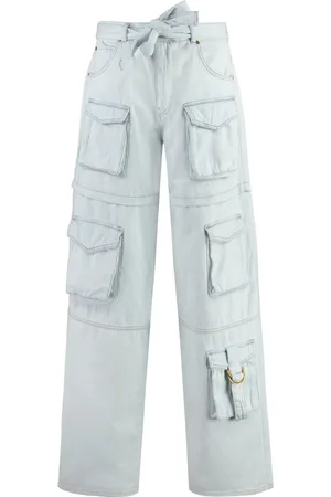 Pinko Straight Jeans, female, , W26, Cargo Jeans with Flap Pockets and Belt
