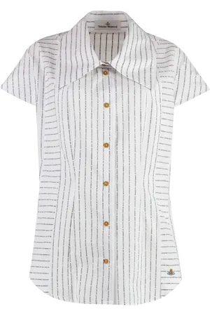 Vivienne Westwood Shirts, female, , S, Stylish Cotton Shirt with Rounded Hem