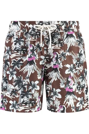 Palm Angels Hula All Over Print Swim Shorts