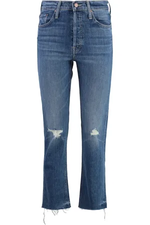 Mother Boot-cut Jeans, female, , W27, Cropped Skinny Jeans with Metal Details