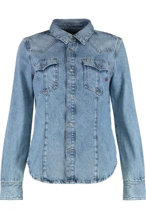 Diesel Denim Shirts, female, , L, Denim Shirt with Two Pockets