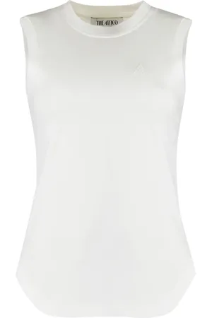 The Attico Sleeveless Tops, female, , S, Ribbed Cotton Tank Top