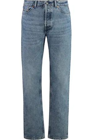 OUR LEGACY Straight Jeans, male, , W33, Straight-Leg Jeans with Contrast Stitching