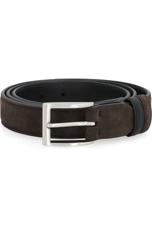 Hogan Reversible Suede Belt with Buckle