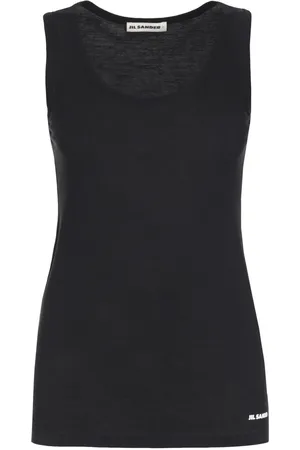 Jil Sander Sleeveless Tops, female, , XS, Ribbed Cotton Tank Top