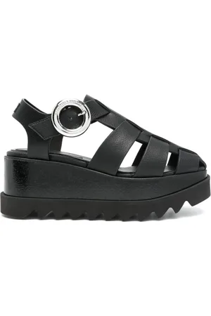 Stella McCartney Wedges, female, , 6 UK, Caged Sandals with Ankle Strap
