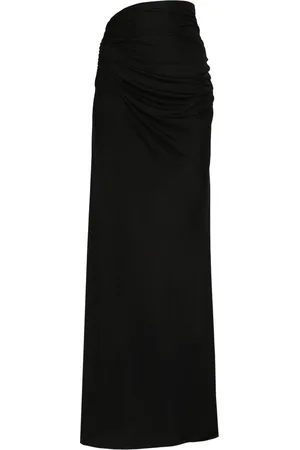 ANDREA ADAMO Maxi Skirts, female, , M, Draped Skirt with Cut-Out Detail