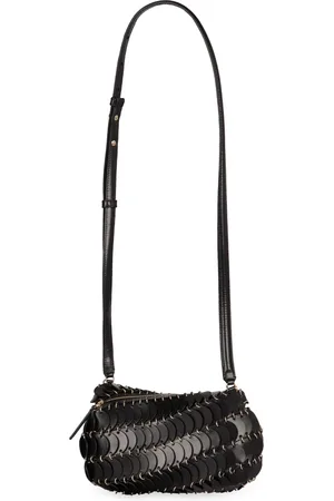 Paco rabanne Leather Crossbody Bag with Adjustable Strap
