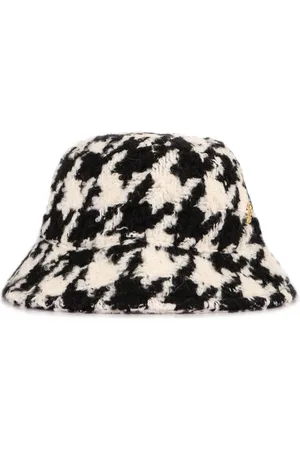 Nina Ricci Hats, female, , ONE SIZE, Houndstooth Bucket Hat