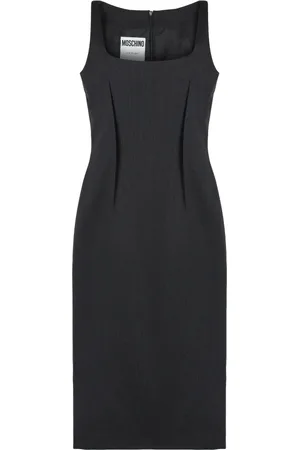 Moschino Midi Dresses, female, , L, Midi Dress in Virgin Wool