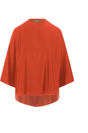 Stella McCartney Blouses, female, , XS, Phosphorescent Sunset Cape Top