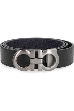 Salvatore Ferragamo Reversible Leather Belt with Gancini Buckle