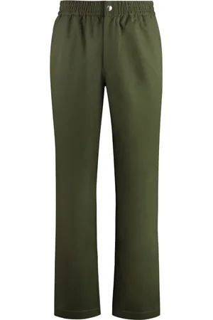 Maison Kitsuné Straight Trousers, male, , W42, Cotton Trousers with Pockets