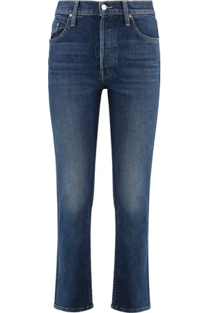 Mother Slim-fit Jeans, female, , W26, Cropped Skinny Jeans with Metal Details