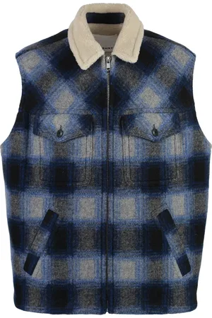 Isabel Marant Zippered Kiraneo Vest with Faux Shearling Lining