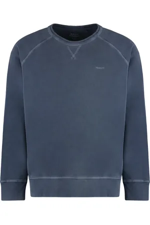GANT Sweatshirts, male, , 2XL, Ribbed Cotton Crew-Neck Sweatshirt