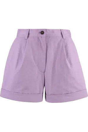 Maison Kitsuné Cotton Shorts with Roll-Up Cuffs