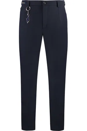 Paul & Shark Straight Trousers, male, , L, Charm Key Nylon Trousers with Pockets