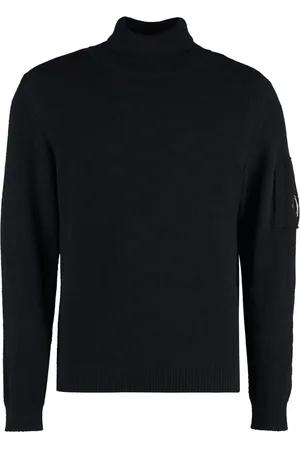 C.P. Company Turtlenecks, male, , M, Ribbed Turtleneck Jumper with Lens Detail