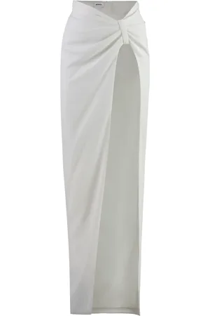 Monot Maxi Skirts, female, , XS, Gathered Front Crepe Skirt with Slit