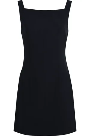 Givenchy Square Neck Crepe Dress with Back Cut-Out