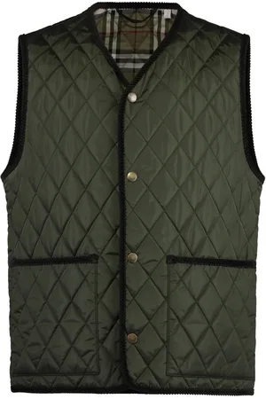 Burberry Contrasting Trim Full Zip Down Vest