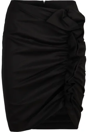 Nina Ricci Short Skirts, female, , XS, Draped Wool Mini Skirt